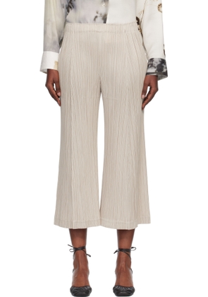 PLEATS PLEASE ISSEY MIYAKE Gray Thicker 1 Trousers