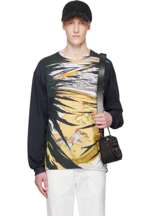 Diesel Black & Yellow T-Boxt-Ls-R2 T-shirt