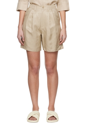 ANINE BING Taupe Carrie Shorts