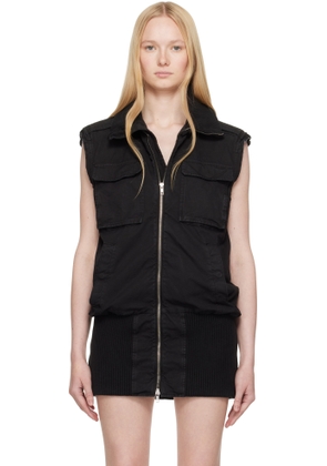 MM6 Maison Margiela Black Light Canvas Vest