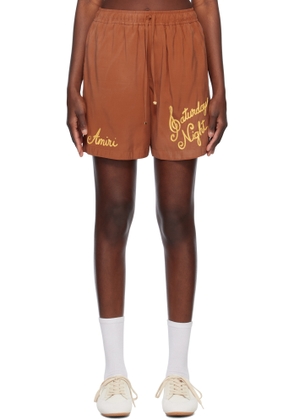 AMIRI Orange Saturday Night Shorts