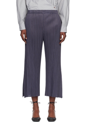 PLEATS PLEASE ISSEY MIYAKE Gray Monthly Color July Trousers