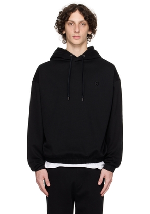 BOSS Black Relaxed-Fit Mercerized Cotton Hoodie