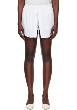 Praying SSENSE Exclusive White Button Vent Skort