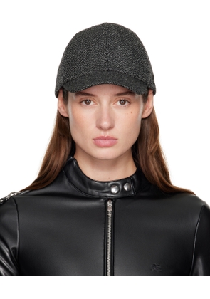 Courrèges Gray Caviar Wool Cap