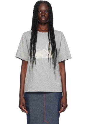 Meryll Rogge Gray Printed-Graphic T-Shirt