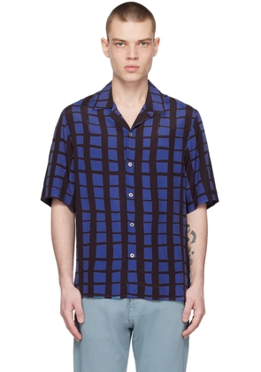 Paul Smith Blue & Black Check Shirt