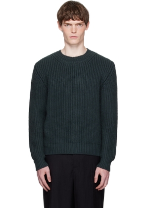 TOM FORD Blue Cashmere Wool Half Stitch Sweater