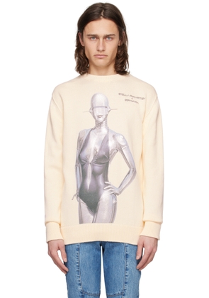 Stella McCartney Off-White Embroidered Sweater