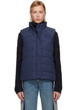 Canada Goose Blue 'Tonal Label' Freestyle Down Vest