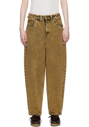 Dime Yellow Classic Baggy Jeans