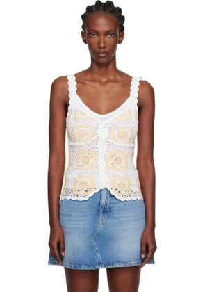 Holzweiler White Rosie Crochet Tank Top