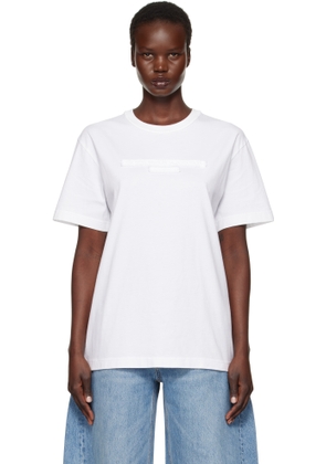 Alexander Wang White Distressed Logo T-shirt