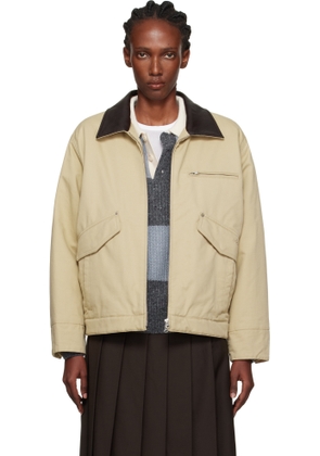 Dunst Beige Vintage Padded Work Jacket