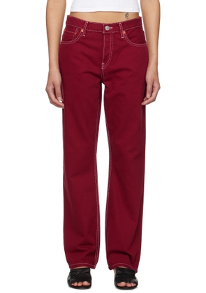 Re/Done Red 'The Standard' Jeans
