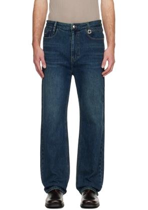 WOOYOUNGMI Blue New Straight Jeans