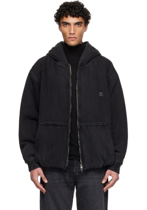 WOOYOUNGMI Black Denim Hooded Jacket