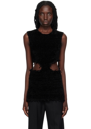 Jil Sander Black Cut Out Tank Top