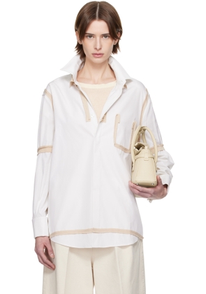 Maison Margiela Off-White Contrast Trim Shirt