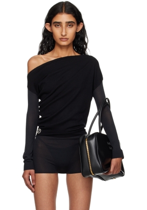 Kiko Kostadinov Black Heiss Knit Bodysuit