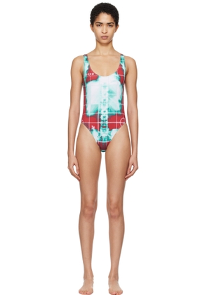 Jean Paul Gaultier SSENSE Exclusive Red & Green 'The Red Squeletor' Swimsuit