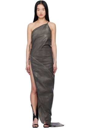 Rick Owens DRKSHDW Gray Overdyed Taco Maxi Dress