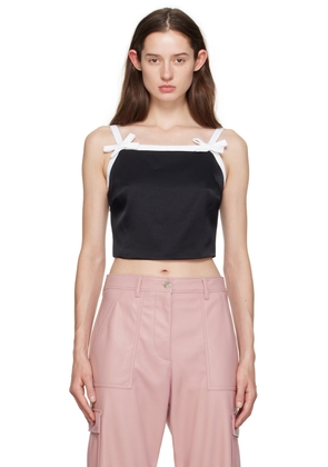 MSGM Black Bow Camisole