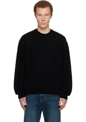 WOOYOUNGMI Black Round Neck Sweater