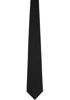 Comme des Garçons Homme Deux Black Basket Silk Tie