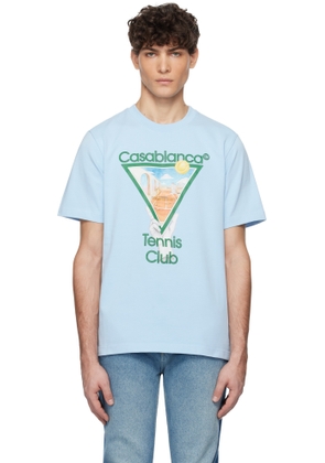 Casablanca Blue Metaphysical Tennis Icon T-shirt