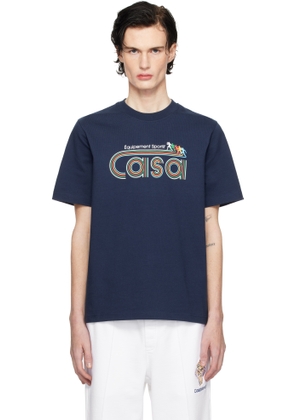 Casablanca Navy 'Equipement Sportif' T-shirt