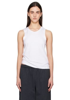 Acne Studios White Jersey Tank Top