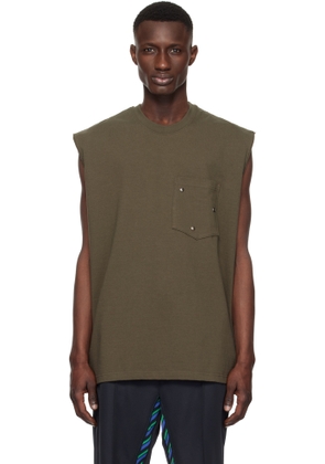 Song for the Mute Khaki Arabesque Tank Top