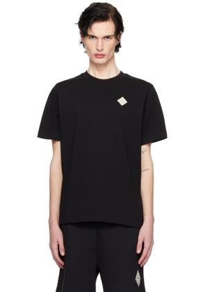 Casablanca Black Pearl Diamond Patch T-shirt
