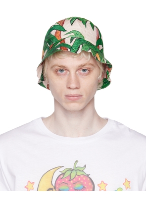Endless Joy Off-White Floral Bucket Hat