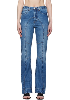 Edward Cuming Blue Paneled Jeans