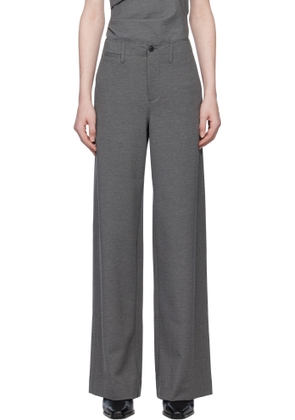 rag & bone Gray Sofie Ponte Trousers