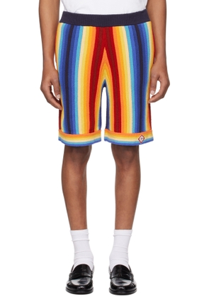 Casablanca Multicolor Gradient Stripe Towelling Shorts