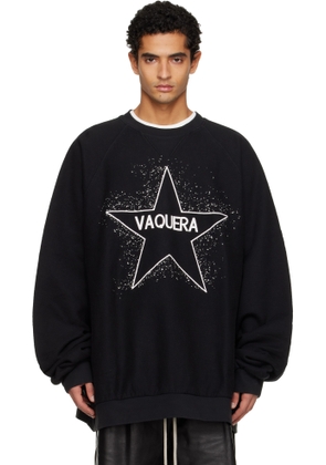 VAQUERA Black Oversized Sweatshirt