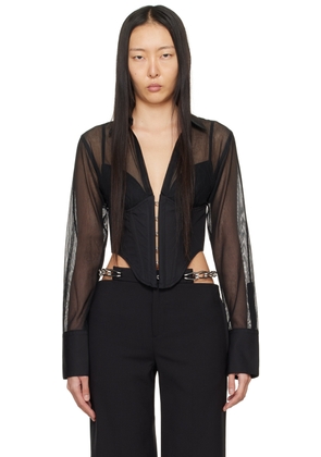 Dion Lee Black Grid Shirt