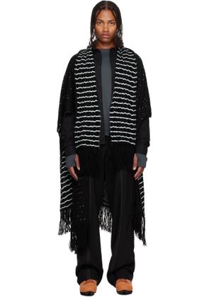 Kiko Kostadinov Black Tarr Scarf