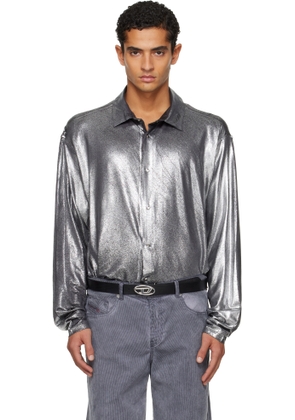 Diesel Silver S-FRED-FOIL Shirt