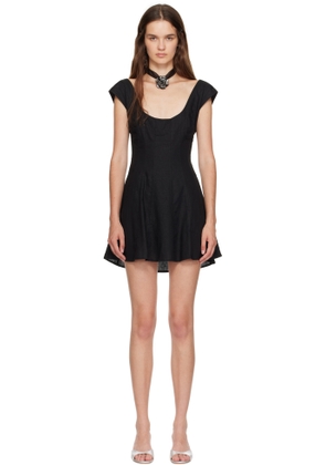 GUIZIO Black Leila Minidress