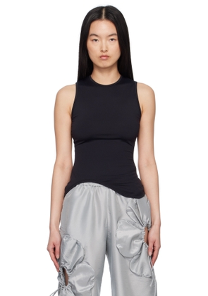 J.Kim Black Ying-Yang Tank Top