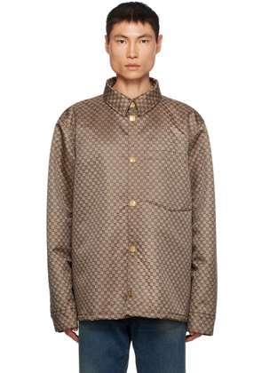 Balmain Brown Padded Jacket