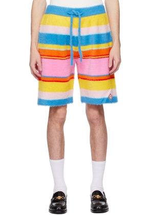 Casablanca Multicolor Fluffy Stripe Oversized Shorts