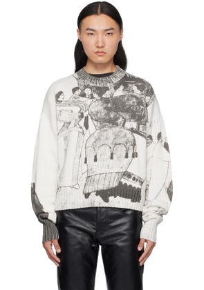 Enfants Riches Déprimés Off-White & Black 'The Ballroom Dance' Sweater