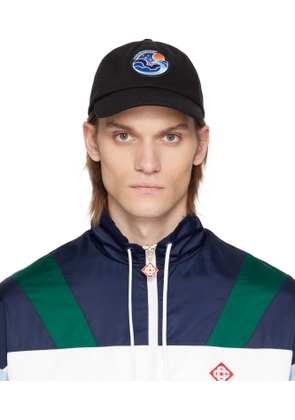 Casablanca Black Midnight Wave Patch Cap