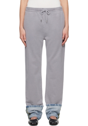 Moschino Jeans Gray Cotton Fleece Lounge Pants