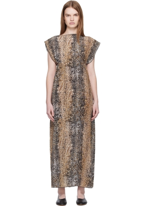 Baserange Beige Rema Maxi Dress